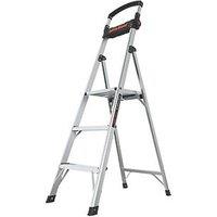 Little Giant Aluminium 1.5m 3 Step Platform Step Ladder With Handrail (824RF)