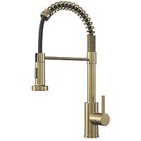 ETAL Contra Pull-Out Kitchen Mixer Tap Brushed Brass (826JL)
