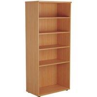 TC Group 4-Shelf Bookcase Beech 800mm x 1800mm (826TT)