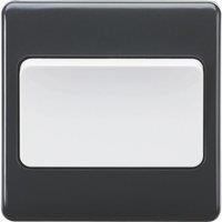Knightsbridge Part M 10AX 1-Gang 2-Way Light Switch Anthracite (826YC)