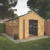 Mercia Modular 10' x 14' 6" (Nominal) Apex Shiplap T&G Timber Workshop (826YL)