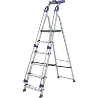 Werner Aluminium 1.89m 6 Step Platform Step Ladder With Handrail (827CJ)