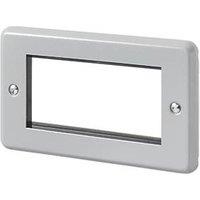 MK 4-Module Modular Faceplate Aluminium (827JR)