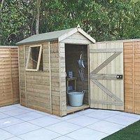 Forest Timberdale 4' 6" x 6' 6" (Nominal) Apex Tongue & Groove Timber Shed with Assembly (827TF)