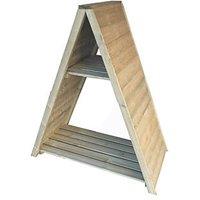 Shire Triangular T&G PT 2' 6 x 1' 6 (Nominal) Timber Log Store (827TJ)