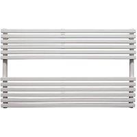Towelrads 600mm x 1000mm 2293BTU White Flat Designer Towel Radiator (828RY)