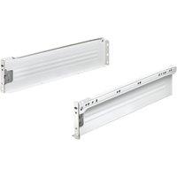 Essentials White Side Fix Drawer Runners 400mm 2 Piece Set (828TA)