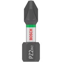 Bosch Pro 1/4" 25mm Hex Shank PZ2 Impact Screwdriver Bit Set 25 Pieces (829CR)
