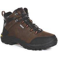 Regatta Burrell Leather Size 12 Peat Waterproof Non Safety Work Boots (829JU)