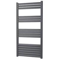 Towelrads 1000mm x 500mm 1555BTU Black Flat Designer Towel Radiator (829RY)