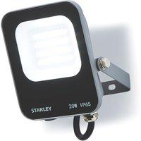 Stanley Outdoor LED Slimline Floodlight Black 20W 2200lm (829VJ)