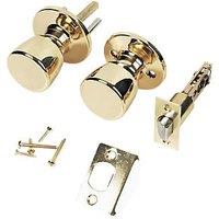 ERA Mortice Passage Knob Set Polished Brass 67mm (83096)
