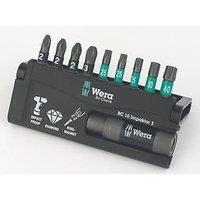 Wera Bit-Check 10 Impaktor 3 1/4" Hex Shank Mixed Bit Set 10 Pieces (830FU)