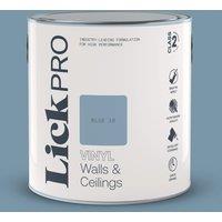 LickPro 2.5Ltr Blue 18 Vinyl Matt Emulsion Paint (830TM)