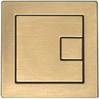 Square Dual-Flush Flushing Button Brushed Brass (831RM)