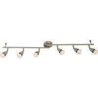 Saxby Amalfi Bar 6-Light Spotlight Satin Nickel (831VX)