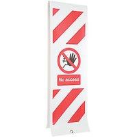 Essentials "No Access" Eyelet Sign 1885mm x 300mm (8327T)