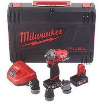 Milwaukee M12 FPDXKIT-602X FUEL 12V 2 x 6.0Ah Li-Ion RedLithium Brushless Cordless 6-in-1 Combi Drill (832FJ)