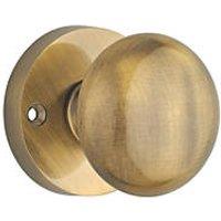 Designer Levers Orion Mortice Door Knob Pair Antique Brass 58mm (833KK)