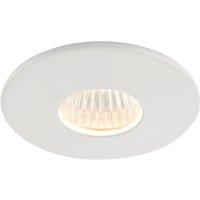 Saxby Lalo Round LED Downlight Matt White 4W 240lm (833VX)