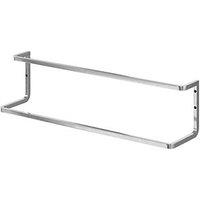 Elland Double Towel Rail Brushed Steel 600mm x 136mm x 136mm (834PE)