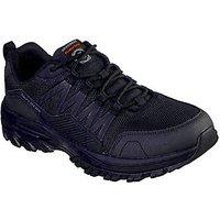 Skechers Fannter Size 6 Black Occupational Work Trainers (834PR)