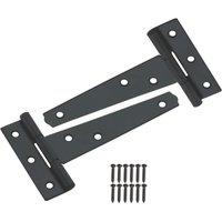 Smith & Locke Black Tee Hinges 152mm 2 Pack (834VE)