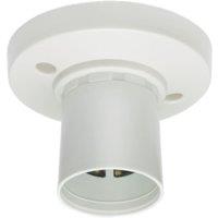 Knightsbridge Straight Short Batten Lampholder Skirt Light Fitting B22 2.95" 10 Pack (834YA)