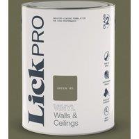 LickPro 5Ltr Green 05 Vinyl Matt Emulsion Paint (835TM)