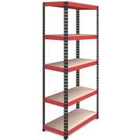 RB Boss Fastlok UDL/PC 5-Tier Metal Garage Shelving Unit 900mm x 450mm x 1800mm (836TW)