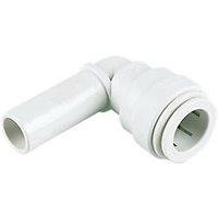 JG Speedfit Plastic Push-Fit Equal 90 Stem Elbow 10mm (83779)
