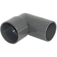 FloPlast Solvent Weld Conversion Bend 90 Anthracite Grey 32mm 5 Pack (837KJ)