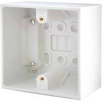 British General 900 Series 1-Gang Surface Pattress Back Box 42mm (83819)