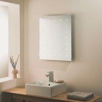 Saxby Toba Battery-Powered Rectangular Mirror With 20lm LED Light 450mm x 600mm (838VX)