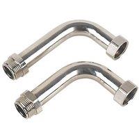 JG Speedfit Manifold Connectors Chrome 2 Pack (83974)