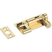 Smith & Locke Necked Door Bolt Brass-Effect 63mm (839PY)