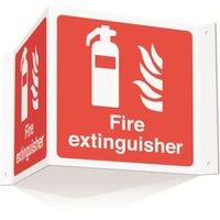 Essentials Fire Extinguisher Projecting Sign (3D) 200mm x 400mm (839YU)