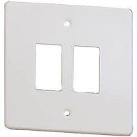 Varilight PowerGrid 2-Module Grid Faceplate White (84002)