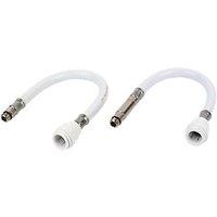 JG Speedfit Push-Fit Monobloc Tap Connectors 15mm x M12 x 300mm 2 Pack (84084)