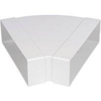 Manrose Rectangular Flat Channel 45 Horizontal Bend Grey 204mm (84136)