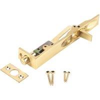 Smith & Locke Flush Bolt Polished Brass 150mm (8416J)