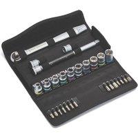 Wera 8100 SC 7 Zyklop Metal 1/2" Drive Ratchet & Socket Set 28 Pcs (841HF)