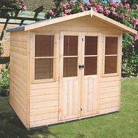 Shire Haddon 6' 6" x 5' (Nominal) Apex Timber Summerhouse (841TJ)