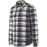 Scruffs Padded Checked Shirt Black/White/Grey Medium 42" Chest (841XR)