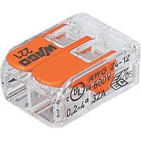 Wago 221-412 32A 2-Way Lever Connectors 100 Pack (8421R)