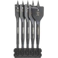 DeWalt Extreme Hex Shank Flat Wood Drill Bit Set 5 Pieces (842HA)