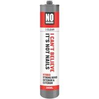 No Nonsense I Can't Believe It's Not Nails Solvent-Free Hybrid Sealant & Adhesive Clear 290ml (842PT)