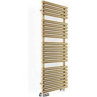 Terma 1360mm x 520mm 2630BTU Brass Flat Designer Towel Radiator (842RH)