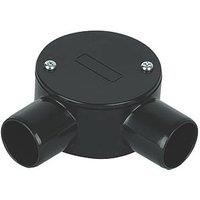 Deta TTE 2 Way 25mm Angle Box Black (842VT)