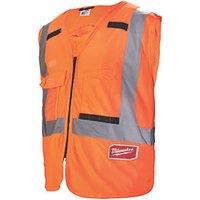 Milwaukee Hi-Vis Vest Orange Small / Medium 38" Chest (843GC)